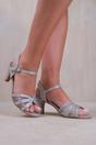 Silver 'Jillian' Diamante Mesh Strappy Heel, Image 1 of 2