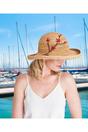 Beige Vanessa - Embroidered Raffia Hat, Image 2 of 2