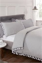 Grey Single Tassel Duvet Cover Set, Image 1 of 1