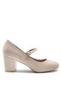 Nude 'Araceli' Block Heel Mary Jane Pumps, Image 2 of 3