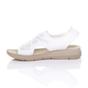 White AJVANI White Slingback Diamante Summer Holiday Comfort Sandals, Image 3 of 5