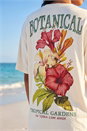 Lemon  Floral Back Graphic T-Shirt, Image 4 of 5