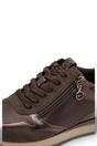 Brown Faux Leather Sneakers - 23613, Image 5 of 7