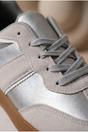 Silver iKrush Silver Saoirse Retro Style Trainers, Image 3 of 5