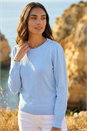 Light Blue  Bobble Detail Knit Jumper, Image 2 of 4