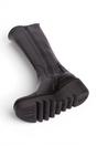 Black Womens Leather High Wedge Boots-BUDI603, Image 5 of 5