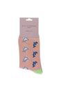 Pink Ladies Dolphins Novelty Patterned Bamboo Socks, Image 2 of 5