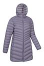 Purple Mountain Warehouse Purple Florence Long Padded Jacket, Image 4 of 4