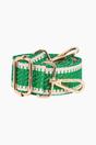 Green Stripe Trim Woven Bag Strap, Image 3 of 4