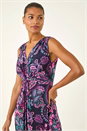 PINK Paisley Twist Front Maxi Dress, Image 4 of 5