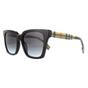 Black Burberry Black Square Black Grey Gradient BE4335 Sunglasses, Image 2 of 6