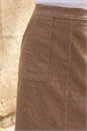 Stone Petite Cord Pocket Skirt, Image 4 of 4
