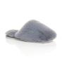 Grey AJVANI Grey Fluffy Mule Slippers, Image 1 of 5