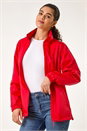 Red Shower Resistant Funnel Neck Jacket, Image 6 of 7
