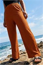 Rust Curve Textured Stretch Trouser, Image 2 of 4