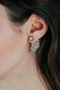Silver Guardian Angel Wings Everyday Bar Ear Screw Studs Earrings, Image 1 of 3