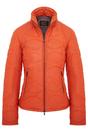 Orange Infinity Leather Orange Puffer Quilted Bomber Leather Jacket, Image 1 of 7