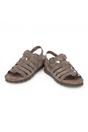 Grey Womens Suede Wedge Sandals - Sasha B6, Image 6 of 8