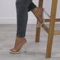 High Heel Ankle Strap Perspex Barely There Sandals, Image 1 of 1