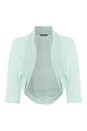 Mint Ruched Hem Chiffon Bolero, Image 5 of 5