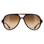 Brown Aviator Light Havana Brown Gradient Cats 5000 4125 Sunglasses, Image 1 of 4
