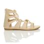 Natural AJVANI Natural Tie Up Gladiator Sandals, Image 2 of 6