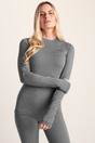 Grey Snowdon Thermal Crew Neck Base Layer, Image 1 of 5