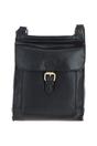 Black Vintage Small Leather Travel Shoulder Bag, Image 1 of 4