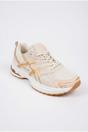 Beige iKrush Beige Constance Mixed Media Panelled Trainers, Image 2 of 5