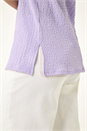 Lilac Dusk Textured Longline Stretch Top, Image 5 of 5