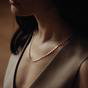 Gold Coffee Bean Necklace Luxe, Image 3 of 4