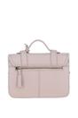 Beige Stylish Real Leather Medium Satchel Bag, Image 3 of 4