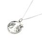 Silver Gemini Zodiac Horoscope Charm Sterling Silver Necklace, Image 1 of 1