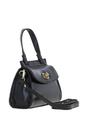 Black Small Real Leather Grab Bag, Image 4 of 4