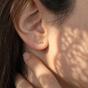 Green Peridot August Birthstone Climber Stud Earrings, Image 2 of 4