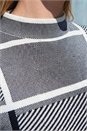 Grey Check Short Sleeve Jumper, Image 4 of 4