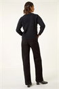 Black Sequin Neckline Knit Jumper, Image 3 of 5