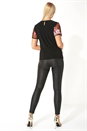 Pink Floral Mesh Embroidered Top, Image 3 of 6