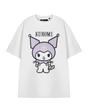 White Hello Kitty Kuromi Pastel X-Large T-Shirt, Image 1 of 6