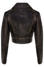 Tortoishell Infinity Leather Tortoishell Brando Cropped Leather Jacket-Longtown, Image 4 of 6