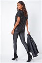 Black Embellished Sequin Top, Image 3 of 5