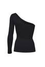 Black One Shoulder Sculpting Smooth Top, Image 2 of 5