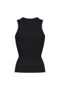 Black Scoop Neck Sculpting Tank Stretch Fit, Image 2 of 5
