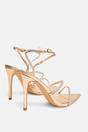 Gold Public Desire Gold Seductive Pointed Toe Stiletto Heels, Image 3 of 4