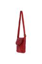 Red Real Leather Small Luxurious Flight Bag, Image 3 of 5