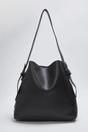 Black Wide Strap Bucket Shoulder Bag, Image 4 of 4