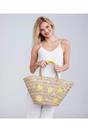 Beige Pia Rossini Beige Citrus - Straw Beach Basket, Image 1 of 4
