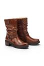 Brown Womens Tall Heel Ankle Boots -W1T-9590C1, Image 6 of 7
