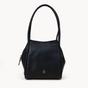 Black 'DEBBIE' Pebble Grain Real Leather Shoulder Bag, Image 1 of 5
