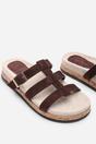 Dark Brown Bambi Multi Strap Footbed Sandal, Image 5 of 6